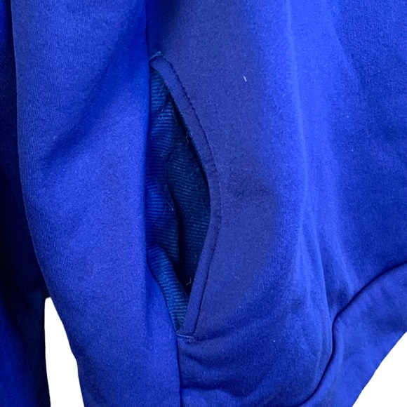 Nike Hoodie Blue Pink Logo Sweatshirt Side Pockets Women’s Small - Picture 3 of 6